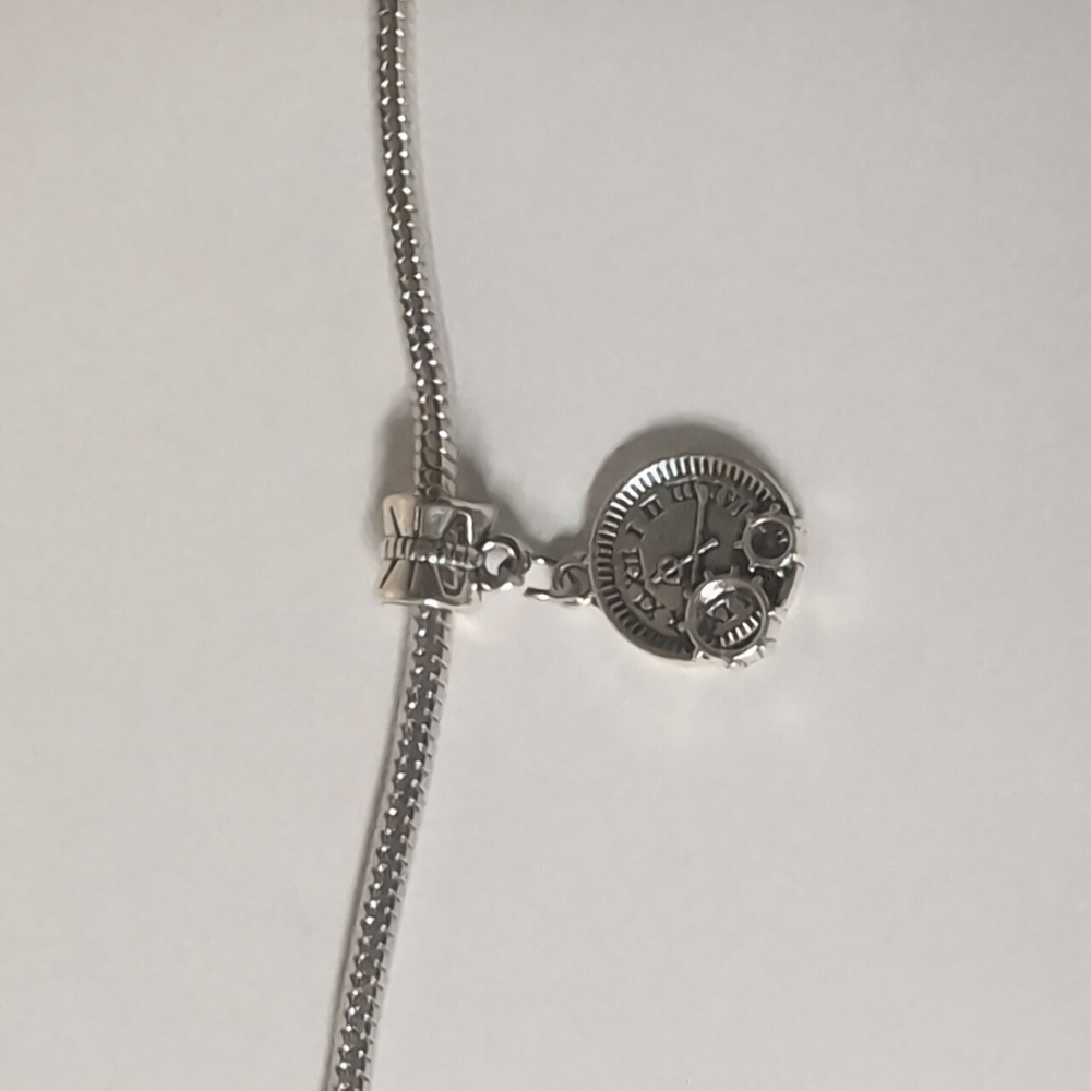 Silver Pocket Watch Charm for Pandora Style Bracelet‎